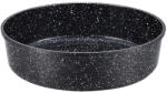 Voltz Tava de copt rotunda Oliver Voltz OV54322C28, 28x7 cm, Acoperire ceramica-marmura, Negru (OV54322C28)