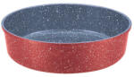 Voltz Tava de copt rotunda Oliver Voltz OV54322B32, 32x7 cm, Acoperire ceramica-marmura, Rosu (OV54322B32 red)