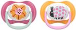 Philips Zalăgăli Philips Avent - Ultra Air, 6-18 luni, cu cutie, 2 bucăți, floare roz/gărgăriță portocalie (SCF080/27)