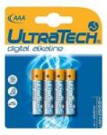 UltraTech Digital Alkáli Elem - AAA - 4 db (15374)