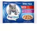 PreVital Macska Zselé Falatkák - Vegyes Íz - 4 x 100g (133945)