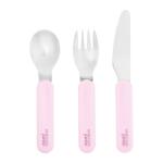 Ambition Junior Eddie evőeszköz készlet 3 részes rózsaszín macis (5904134518842)