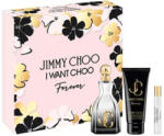 Jimmy Choo - I Want Choo Forever szett I. 100 ml eau de parfum + 7.5 ml eau de parfum + 100 ml testápoló