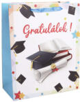  Ballagási Papírtáska - Gratulálok! - 18x23 cm (92491)