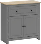 Homcom Modern konyhai komód fiókkal és szürke fa szekrénnyel