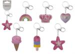  Csillogó kulcstartó lányoknak, 6 féle (13830) - pepita
