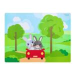 Ambition Junior - Betty & Bunny Nyuszi Autós Asztali Alátét - 40x30 cm (5904134519030)