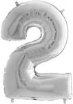  Fólia Lufi - 2-es Szám - Ezüst - 65 cm (02991)