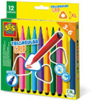 SES Creative Trianguláris Markolatú Filctoll - 12 db-os Szett (82240)