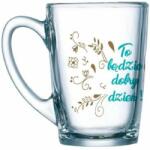 Luminarc New Morning Üveg Bögre - Virágos Dizájn - 320 ml (5904134520982)