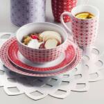 Ambition Ezüst Tányéralátét - Csillagminta - 38 cm (37090)