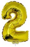  Arany Fólia Lufi 2-es - Születésnap - 42 cm (66225)