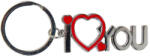  Fém kulcstartó " I love you"