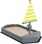 Outsunny Gyermek Homokozó, Fa Homokozó