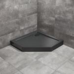 Radaway Cadita dus pentagonala Radaway Doros PT Compact Stone 90x90 cm acril negru (SDRPT9090-05-54S)