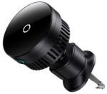 Baseus MAGPRO autós tartó szellőzőre, Qi2 + mágnesgyűrű, FEKETE