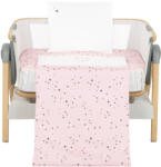 KikkaBoo Бебешки спален комплект за мини кошара Kikkaboo - Bear with me, 5 части, Pink (41101050069)