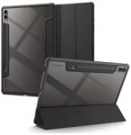 Spigen ultra hybrid pro tabletvédő álló, bőr hatású, flip, oldalra nyíló, trifold, asztali tartó, ceruza tartó, fekete, kompatibilis: Samsung Galaxy Tab S9 Plus LTE, SM-X816, / Galaxy Tab S9 Plus WIFI, SM-X8