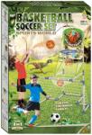 Retoys 2IN1 focikapu és kosárpalánk 12 cm kosárlabdával, 14 cm focilabdával, pumpával Ajánlott 3-10 éves korig unisex (78868)
