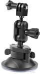 Puluz Magic arm Puluz PU545B cu ventuza pentru DJI, GoPro, Insta360 (negru)