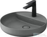 Duravit VITRIUM DuroCast UltraResist 46 cm-es pultra ültethető mosdó 1 csaplyukkal, matt világosszürke 266246HD71 (266246HD71)