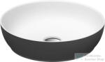 Duravit SIVIDA DuroCast Plus 40 cm-es pultra ültethető mosdó csaplyuk nélkül, matt fehér/matt sötétszürke 266000FI00 (266000FI00)