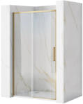 Rea Rapid Slide usi de dus 140 cm culisanta auriu periat sticla transparenta REA-K8591 (REA-K8591)