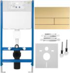 Rea Cadru WC incastrat Rea cu buton T auriu periat (KPL-E0055)