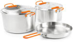 GSI Outdoors Rozsdamentes acél edénykészlet 3 + 5 literes edénykészlet