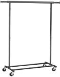 SongmicsHome Suport pentru haine INEZ cu roți, max. 90kg, 83, 5x45x160cm, negru