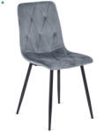 Mebel Elite Szürke bársony szék ROBIN
