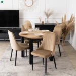 Mebel Elite Bézs Bársony Étkezőszék. BARI