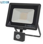 Kobi LED reflektor 30W mozgásérzékelővel 4000K fekete