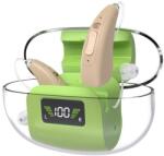  16 csatornás digitális hangosító eszköz, zajcsökkentéssel, digitális kijelzős töltőtokkal (bőrszínű) - MIN1244