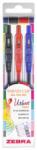 Zebra Sarasa Clip Urban Vibes zseléstoll készlet, 0, 33 mm, nyomógombos, 3 szín (TZ99433)