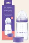 Lansinoh Cumisüveg közepes folyású etetőcumival + fedéllel, 240ml