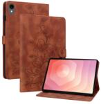  ART LILY Husă tip carte pentru Samsung Galaxy Tab S11 maro