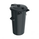 Anro Tool Háztartási hulladéktároló, kuka 110 L Fekete, Műanyag (11950)
