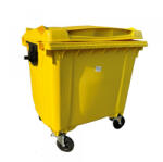 Anro Tool Szemetes konténer 1100 L SÁRGA műanyag (16541a)