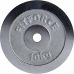 Fitforce Súlyzótárcsa 10kg Chrom 30mm Súlytárcsa