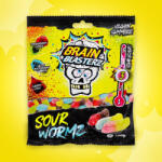  Brain Blasterz Sour Wormz Savanyú gumicukor 100g - delfinbuvar