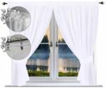  Kész függöny sima 170x300 voile fehér függöny álomfogó függönyök gubó (5903682216217)