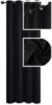  Fényáteresztő, kész függöny karikákkal, sötétítő, 145x240 cm, fekete (5903682213537 240)