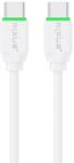 Rixus RX2015S Type-C gyorstöltő (USB-C - USB-C) 100cm fehér adatkábel (RX2015S)