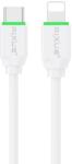 Rixus RX2022S Lightning iPhone gyorstöltő (USB-C - Lightning) 100cm fehér adatkábel