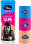 CureTape Benzi de kineziologie MyCureTape® Sports - bej/albastru/roz