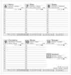 Alisca Zsebnaptár ALISCA fekvő fehér lapos prémium bright 2026 (250606/PBRIGHT) - robbitairodaszer