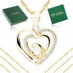 Golden Celebrity Arany Nyaklánc Szív Lánc Medál Ezüst 925 Arany 585 Anyának