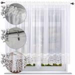  Gipszből készült függöny 150x400 Csipkés függöny a nappaliba sima egyenes (5903682215821)