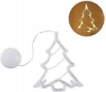  Karácsonyfa Medál Tapadókorongos Led Világító Elemes Ablak (CHOINKA CHOINECZKA)